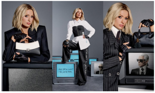 PARIS HILTON 再度出镜 KARL LAGERFELD 26秋冬大片，携手全新数字角色「 NOT-KARL 」共述先锋态度